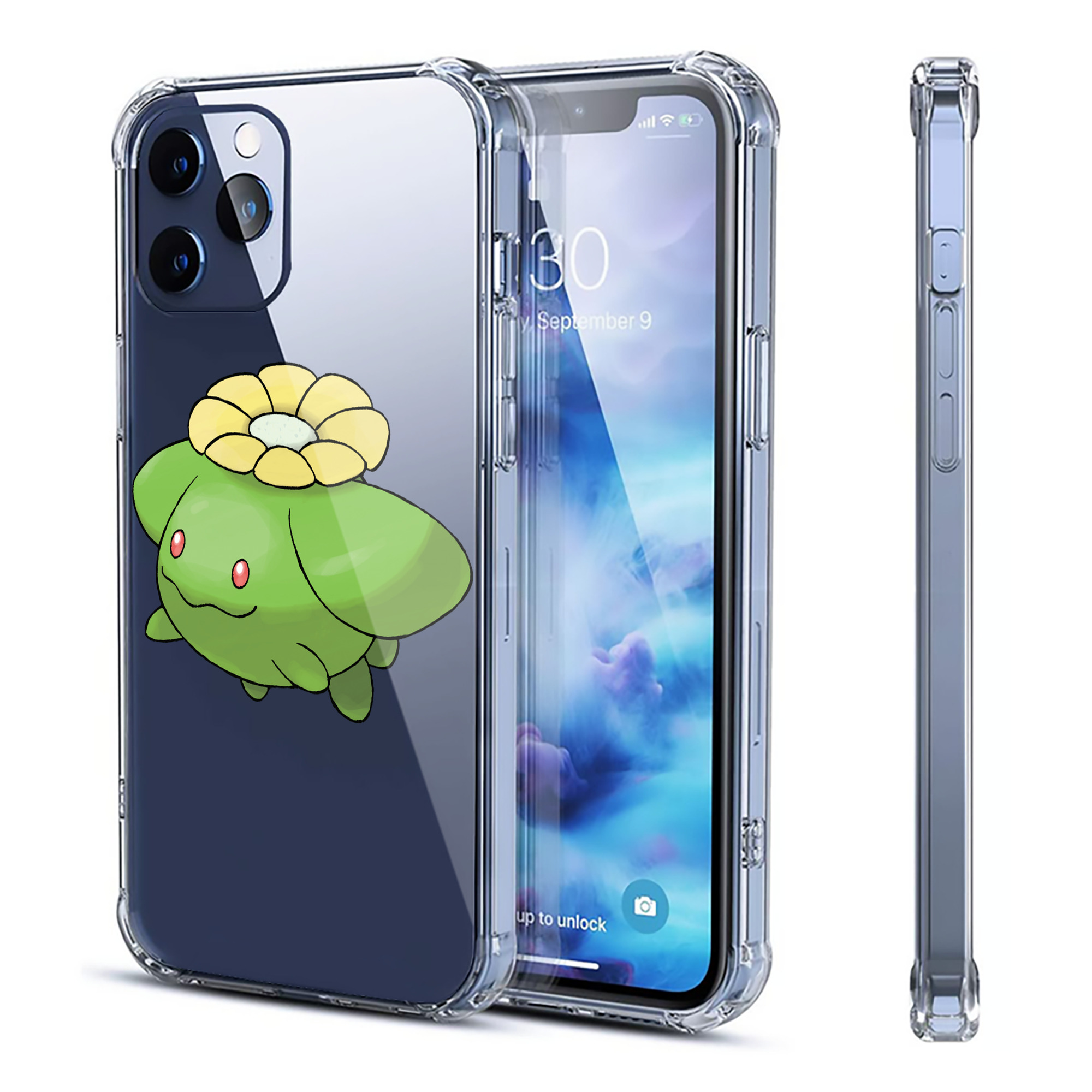 （画像用） ポケットモンスター Pokémon 【iPhone 12シリーズ対応】透明スマホケース（クリアソフトケース）
